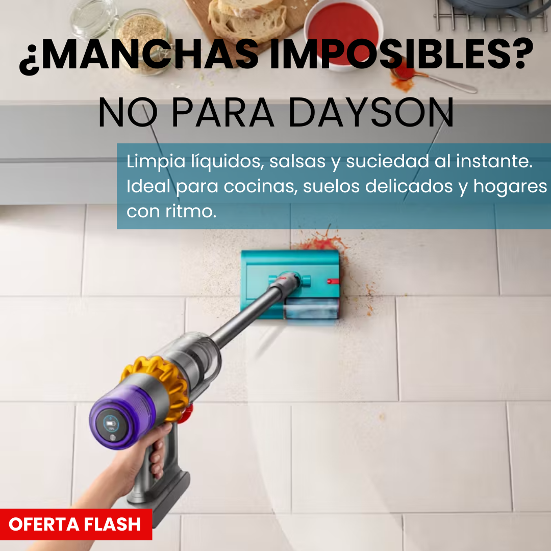 Aspiradora Dyson V15 Detect - Aspira, friega y desinfecta