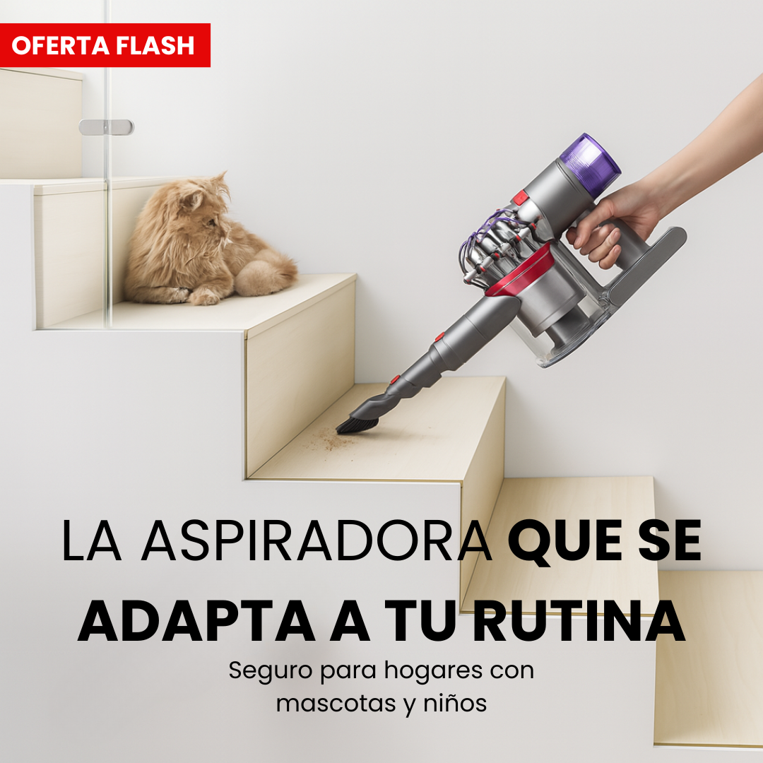 Aspiradora Dyson V15 Detect - Aspira, friega y desinfecta